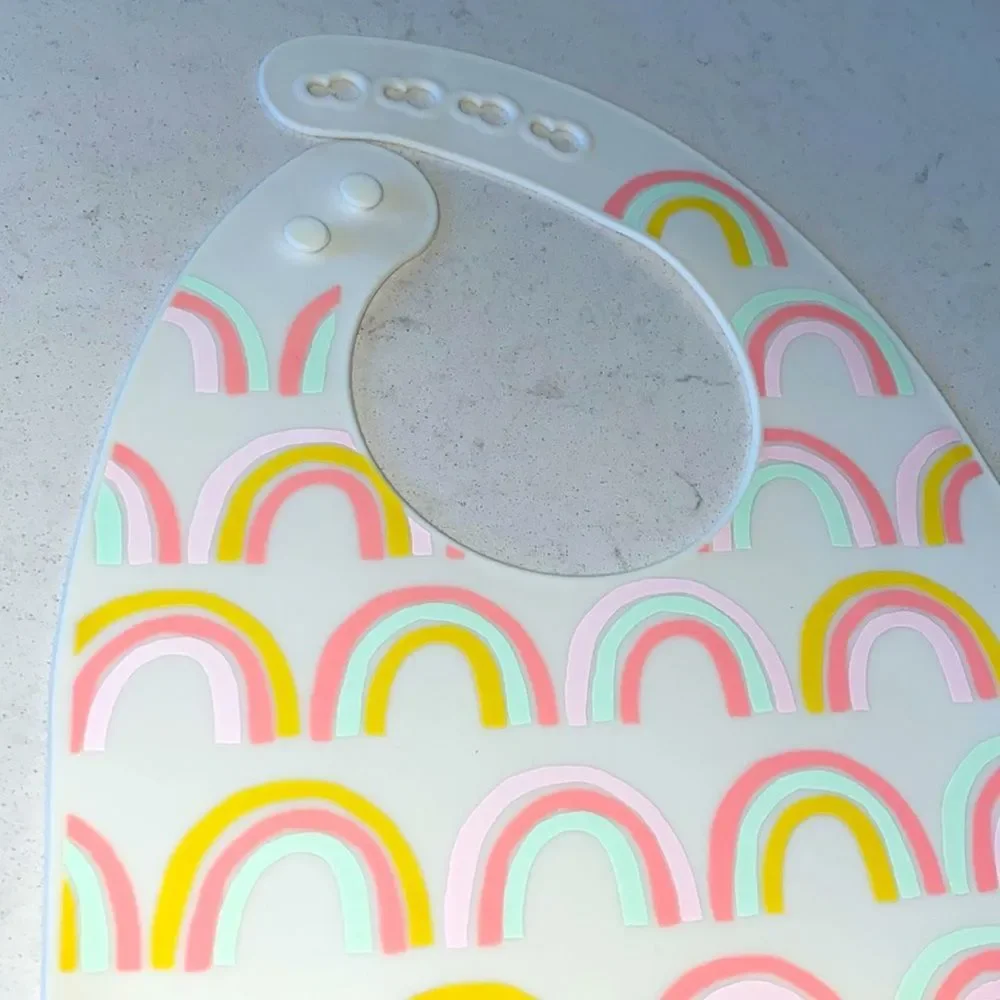 Colorful Rainbow Silicone‎ Bib